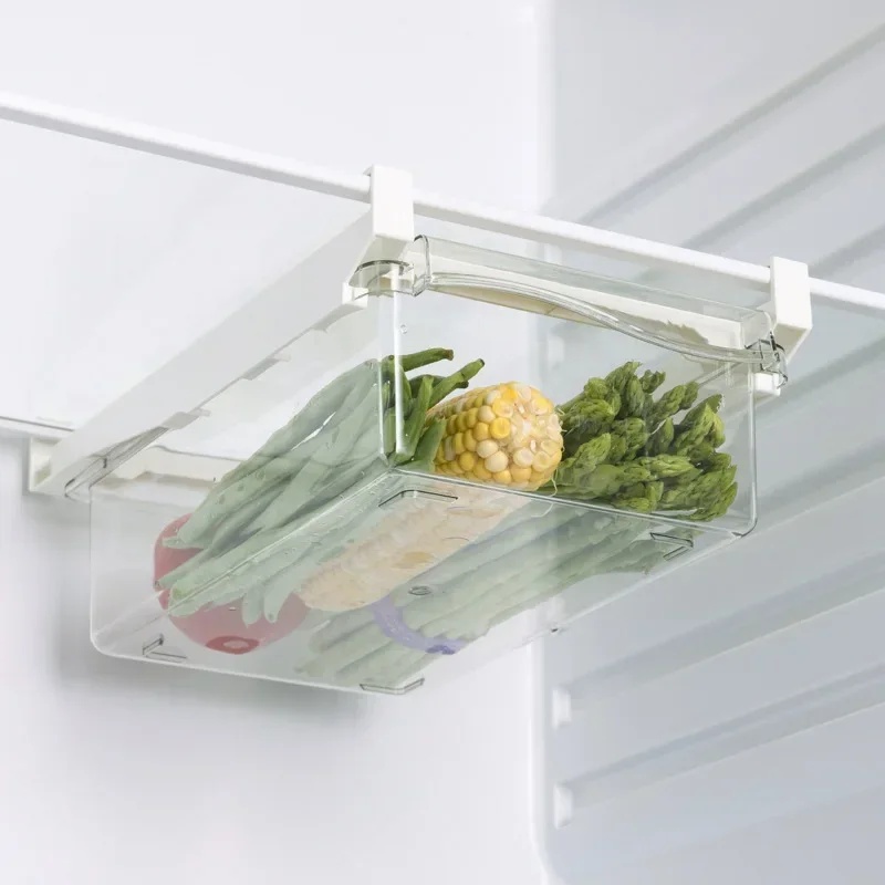 Kitchen Baking Tins - Wiszący wysuwany organizer do lodówki, plastikowy
