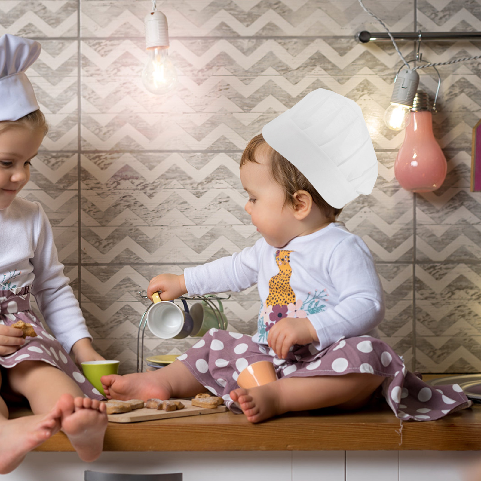 Kitchen Baking Cooking - 15 sztuk – jednorazowe czapki kucharskie