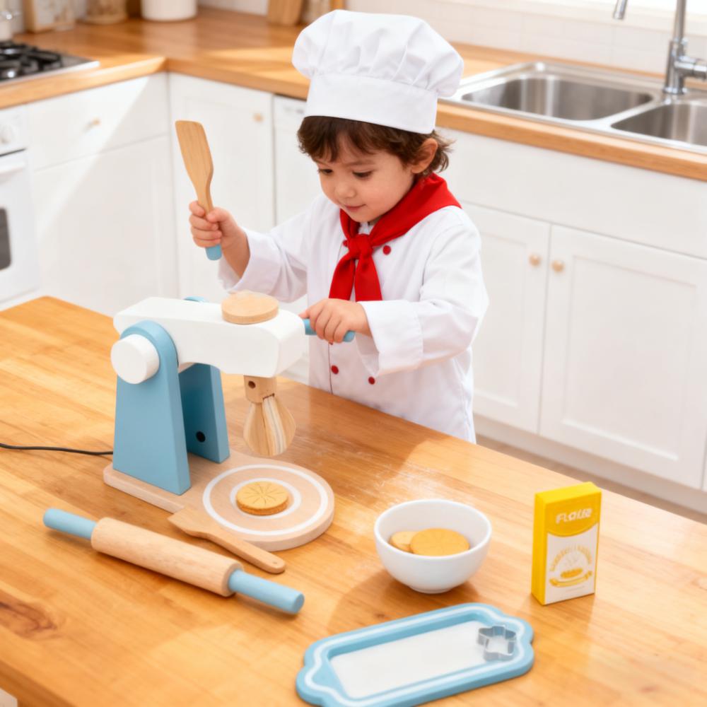 Kitchen Kids Baking Set - Drewniany zestaw do zabawy w kuchnię