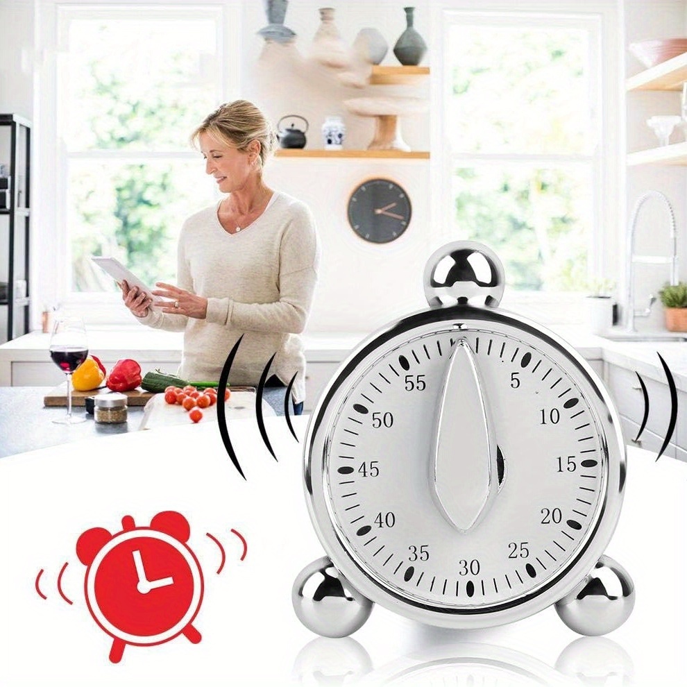 Kitchen Baking Timer - Widoczny mechaniczny timer, zegar odliczający 60
