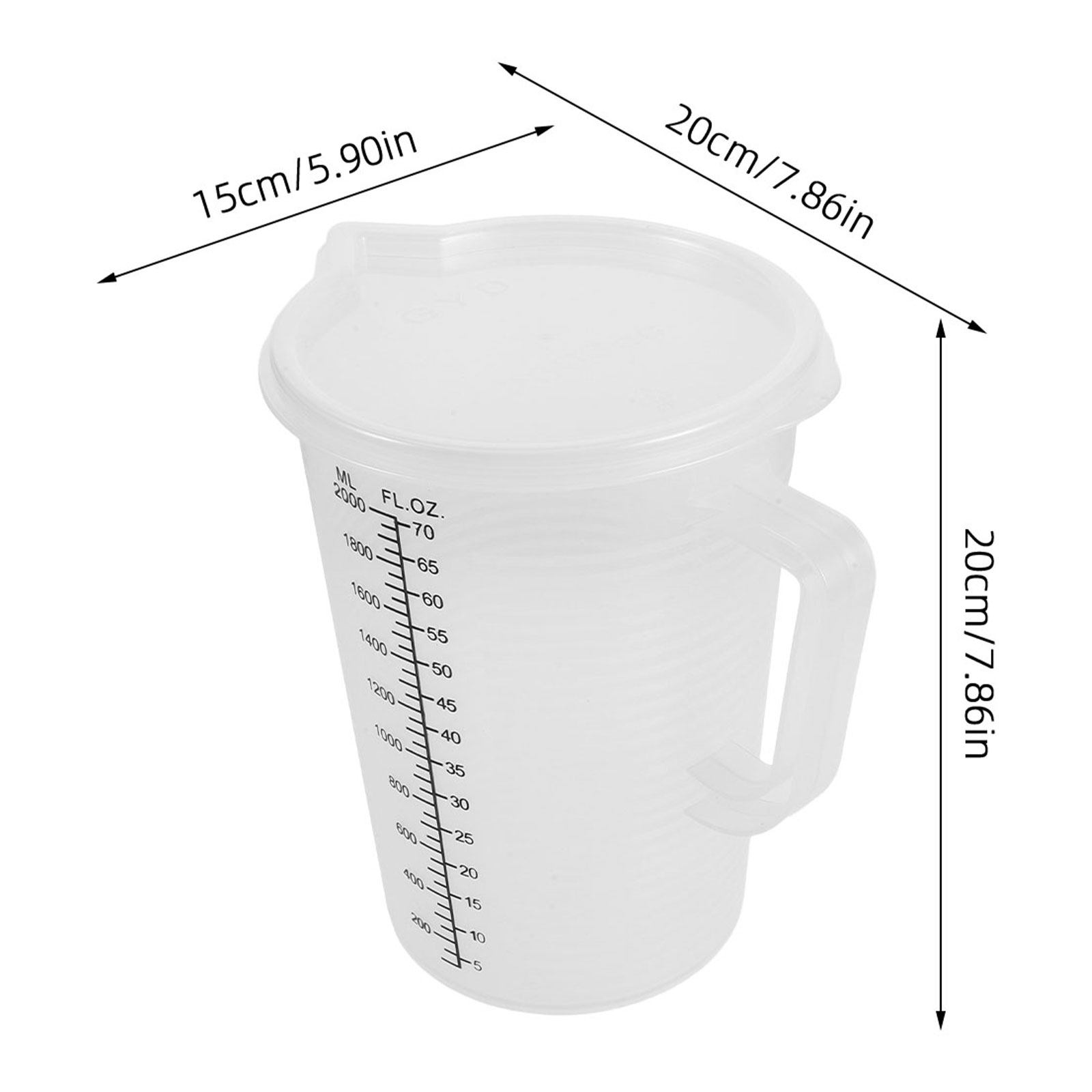 Kubki miarowe 2.0L z podwójnym – Kitchen Baking Containers recenzja i cena