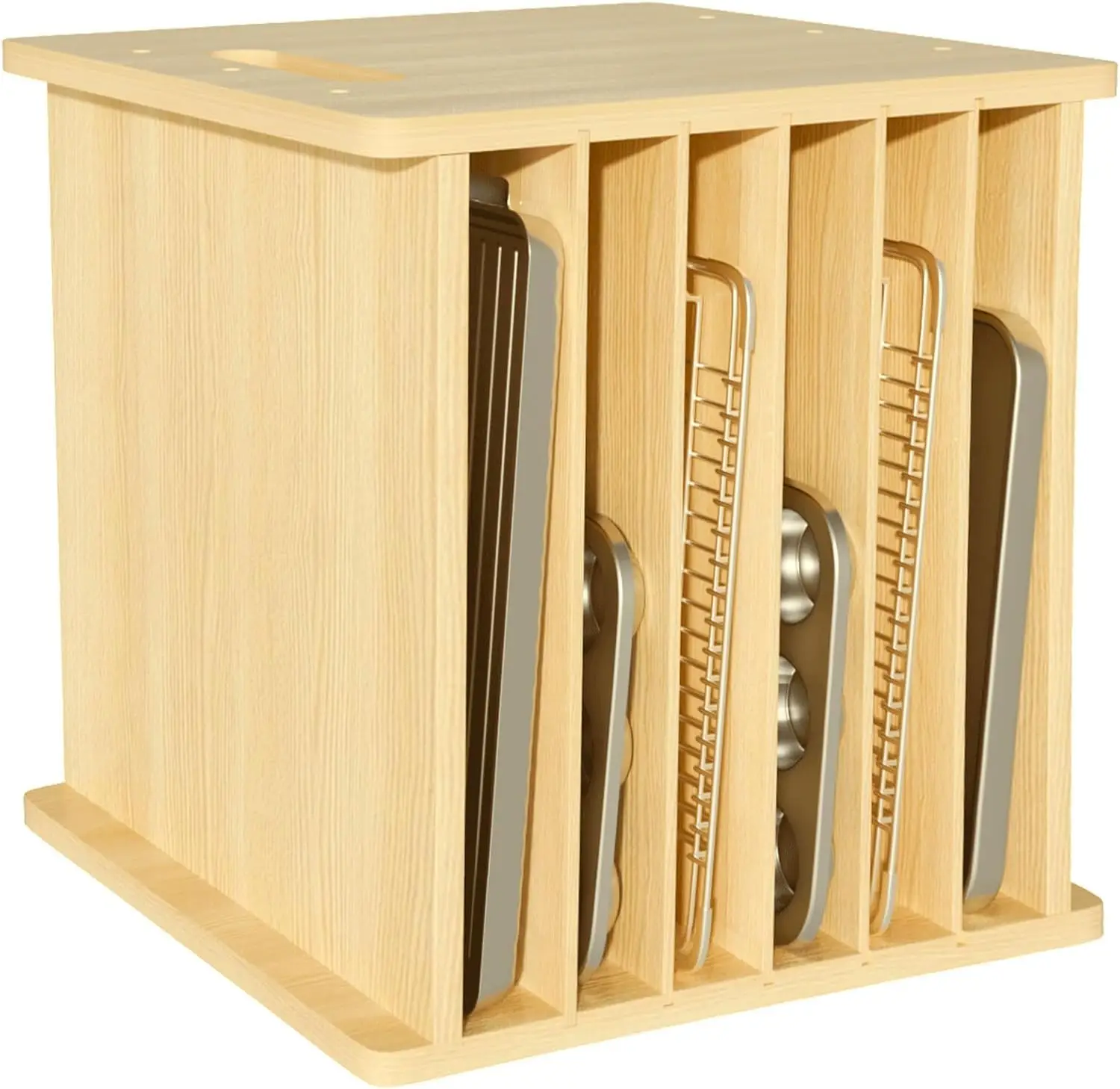 7-poziomowy drewniany organize – Kitchen Cabinet Baking Organizer recenzja i cena