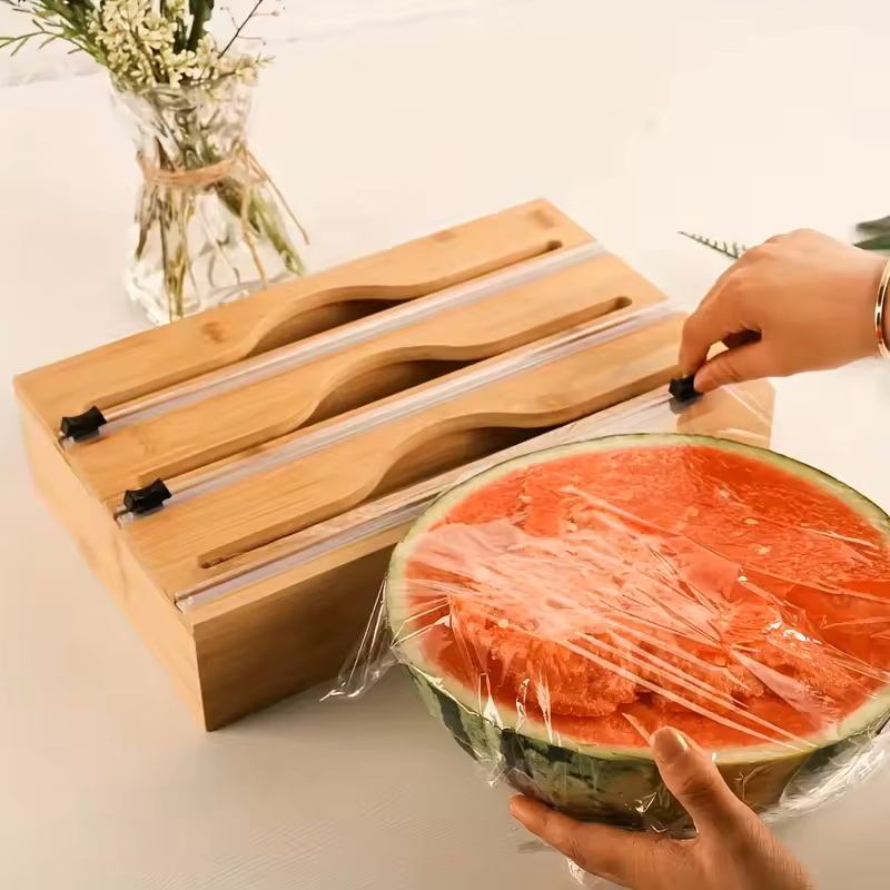 Pojemnik 3 w 1 na folię bambus – Kitchen Baking Tins recenzja i cena