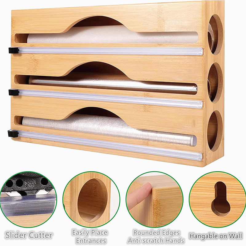 Pojemnik 3 w 1 na folię bambus – Kitchen Baking Tins recenzja i cena