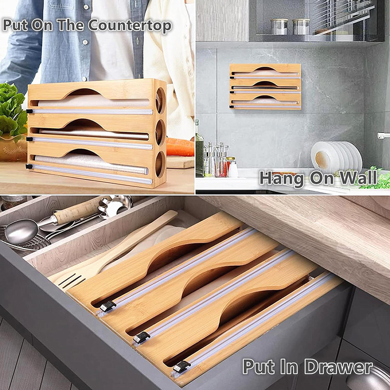 Pojemnik 3 w 1 na folię bambus – Kitchen Baking Tins recenzja i cena
