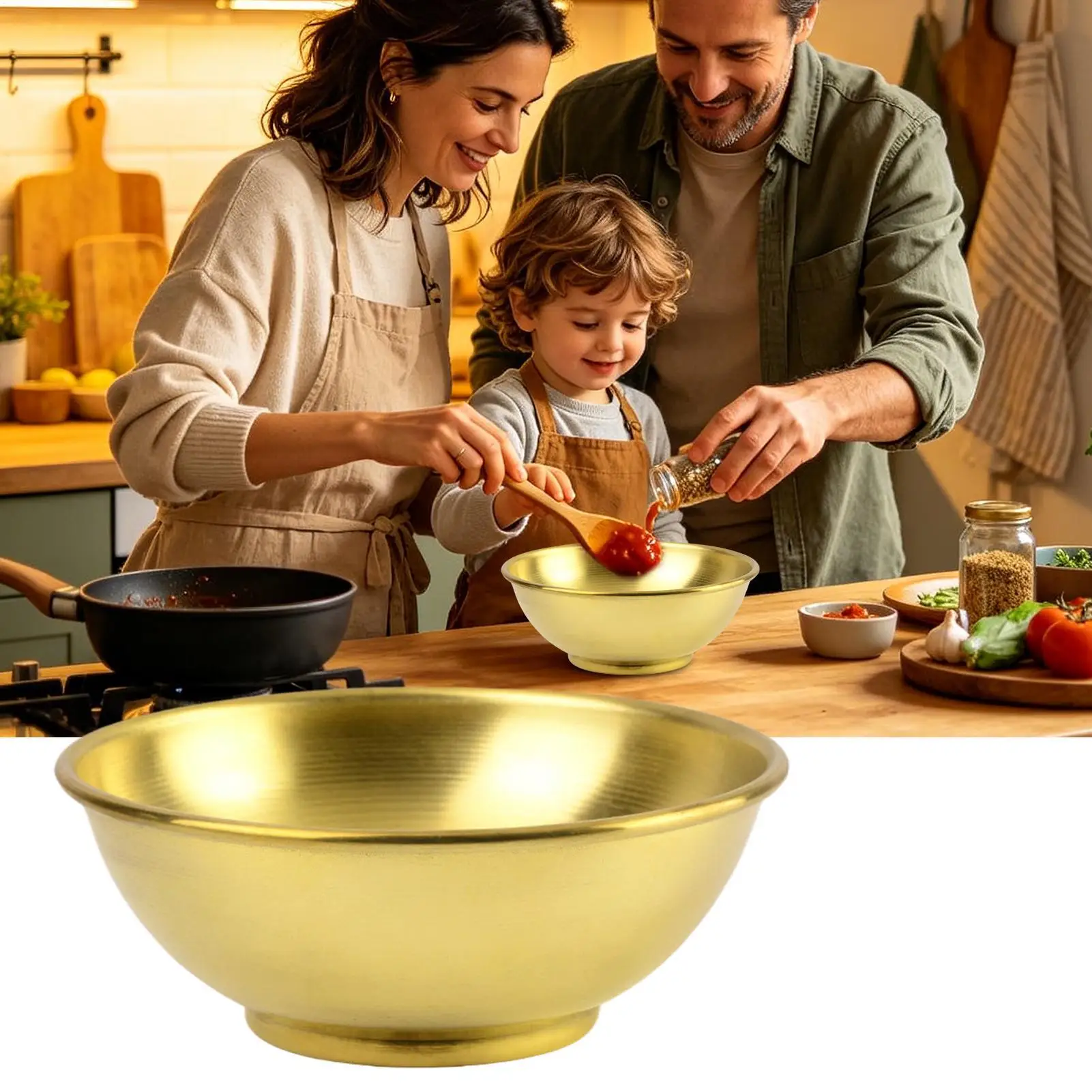 Miedziana miska, duże pojemnik – Kitchen Baking Cooking recenzja i cena