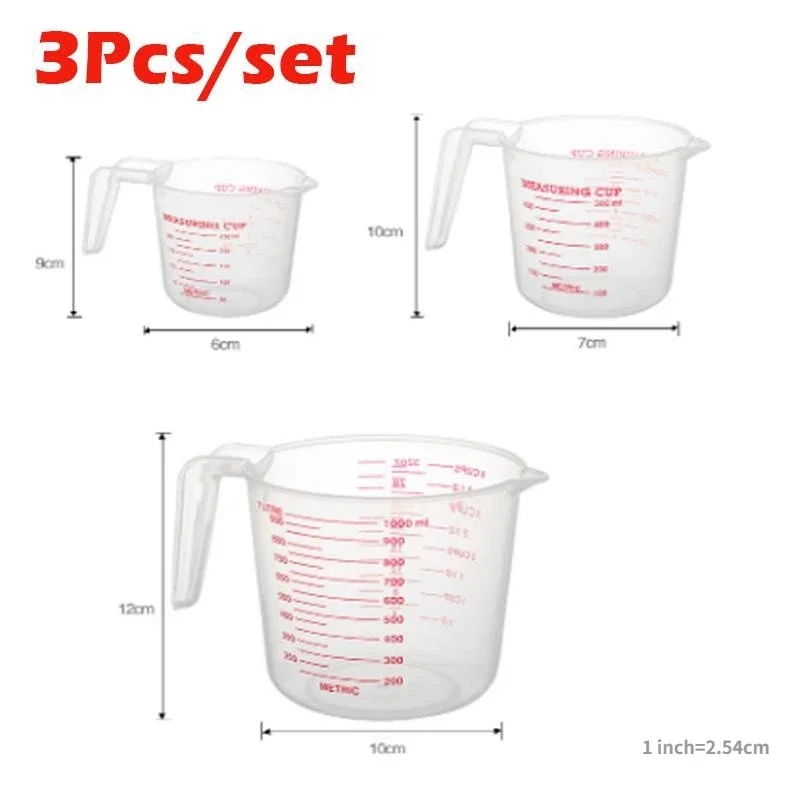 Zestawy 3 szt. Miarki do płynó – Kitchen Baking Kit recenzja i cena