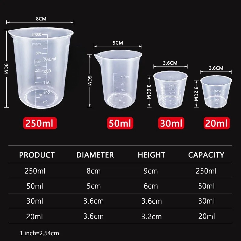 Zestaw 6 plastikowych miarek - – Kitchen Baking Kit recenzja i cena