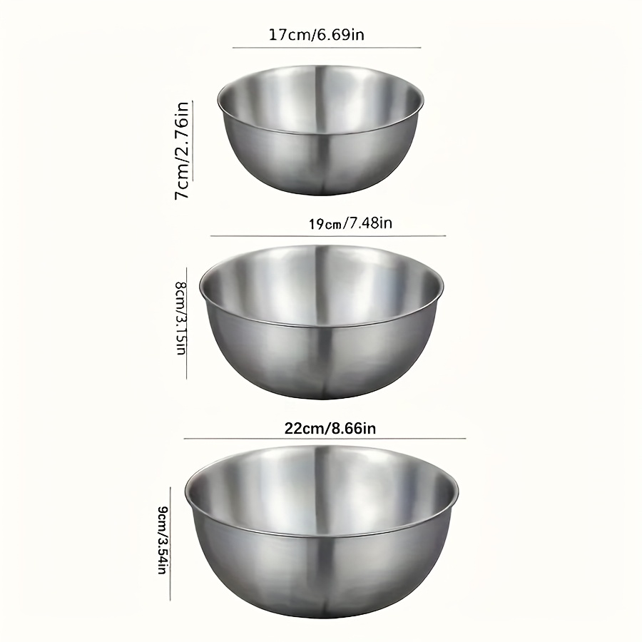 3-częściowy zestaw misek ze st – Kitchen Baking Cooking recenzja i cena
