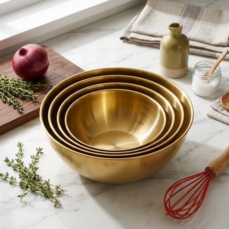 Zestaw 3 misek ze stali nierdz – Kitchen Baking Kit recenzja i cena